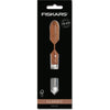 Fiskars classic schiller links 5 cm mes (houtkleur, dunschiller | fsc-gecertificeerd sucupira hout | rvs)