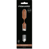 Fiskars classic schiller links 5 cm mes (houtkleur, dunschiller | fsc-gecertificeerd sucupira hout | rvs) - afbeelding 3