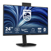 Philips 24b2n3200jh 00 23.8 monitor (zwart, vga, hdmi, displayport, usb-c, webcam, 120 hz)