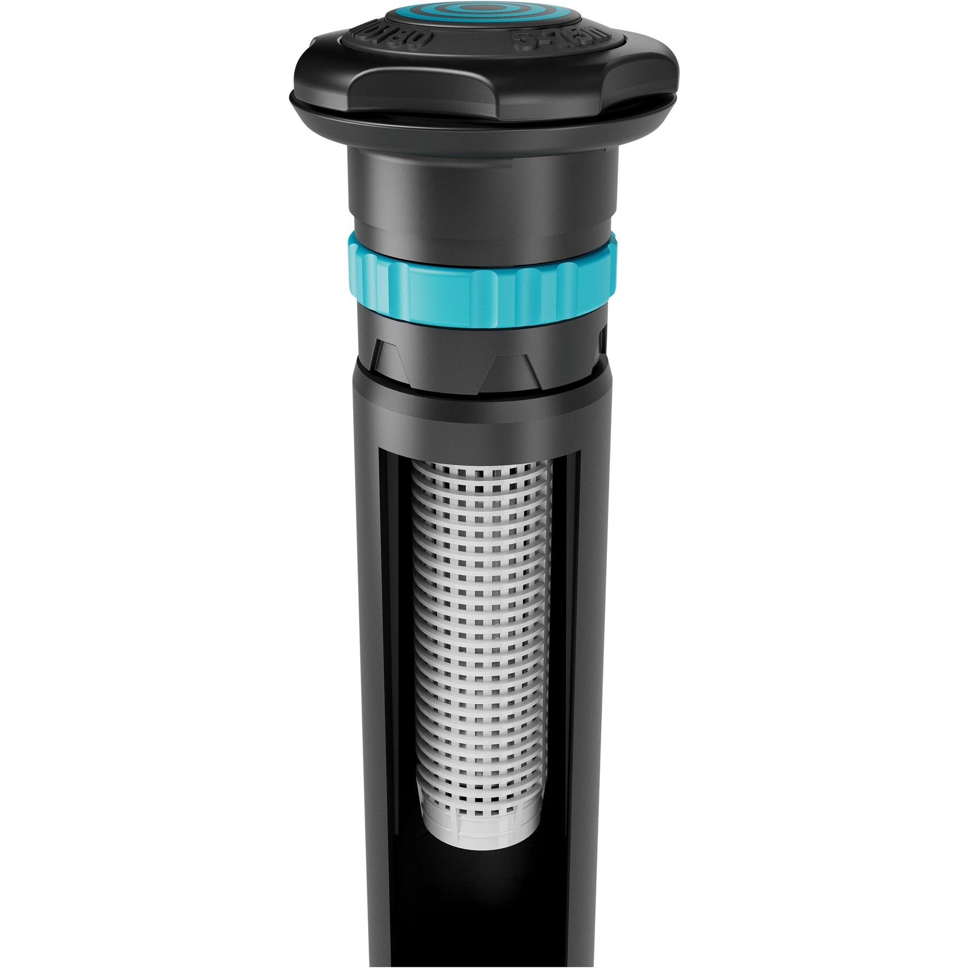 Gardena pop-up sprinkler md180 sproeier (zwart grijs, sproeiafstand tussen 5 m en 7,5 m)