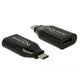 Delock usb-c male > hdmi female 4k 60 hz adapter (zwart)