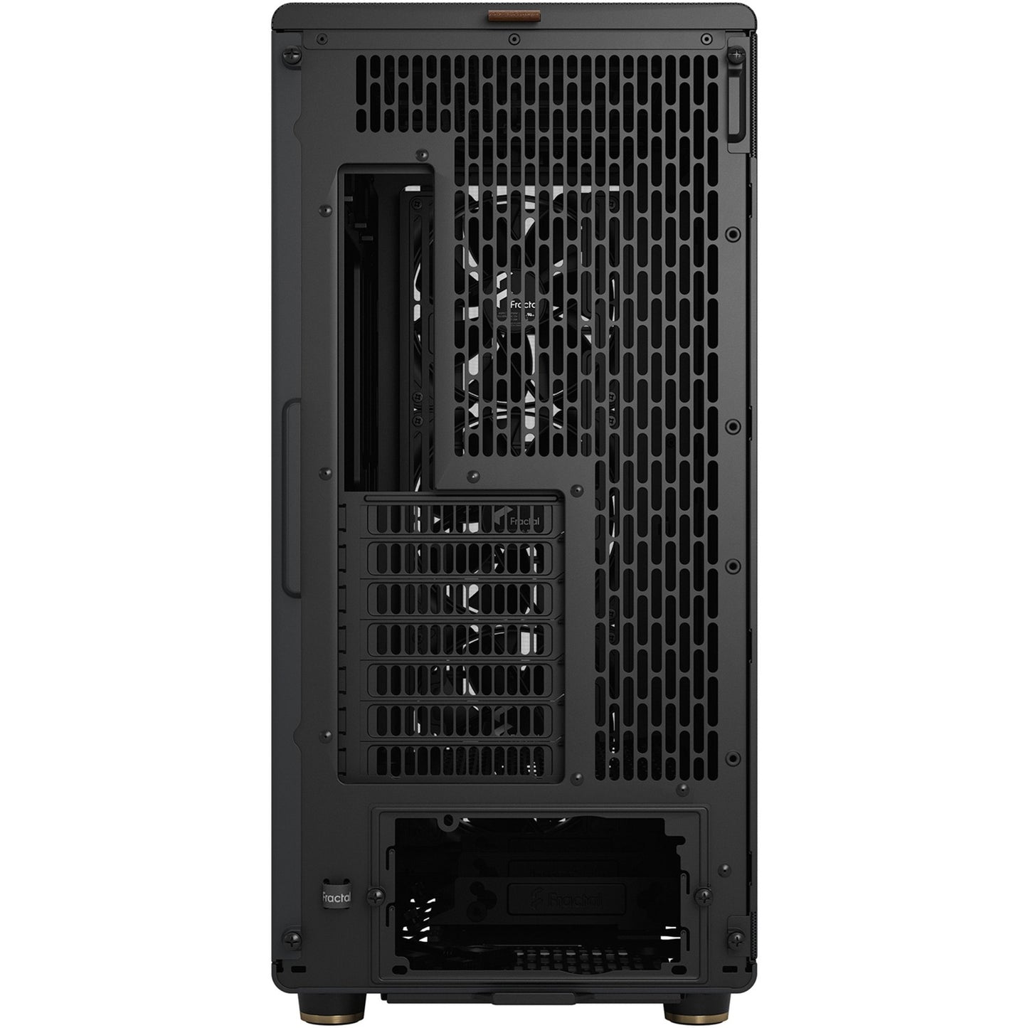 Fractal design north xl midi tower behuizing (zwart houtkleur | 2x usb-a | 1x usb-c)