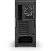 Sharkoon s25-w2 argb midi tower behuizing (zwart | 2x usb-a | 1x usb-c | rgb | tempered glass)