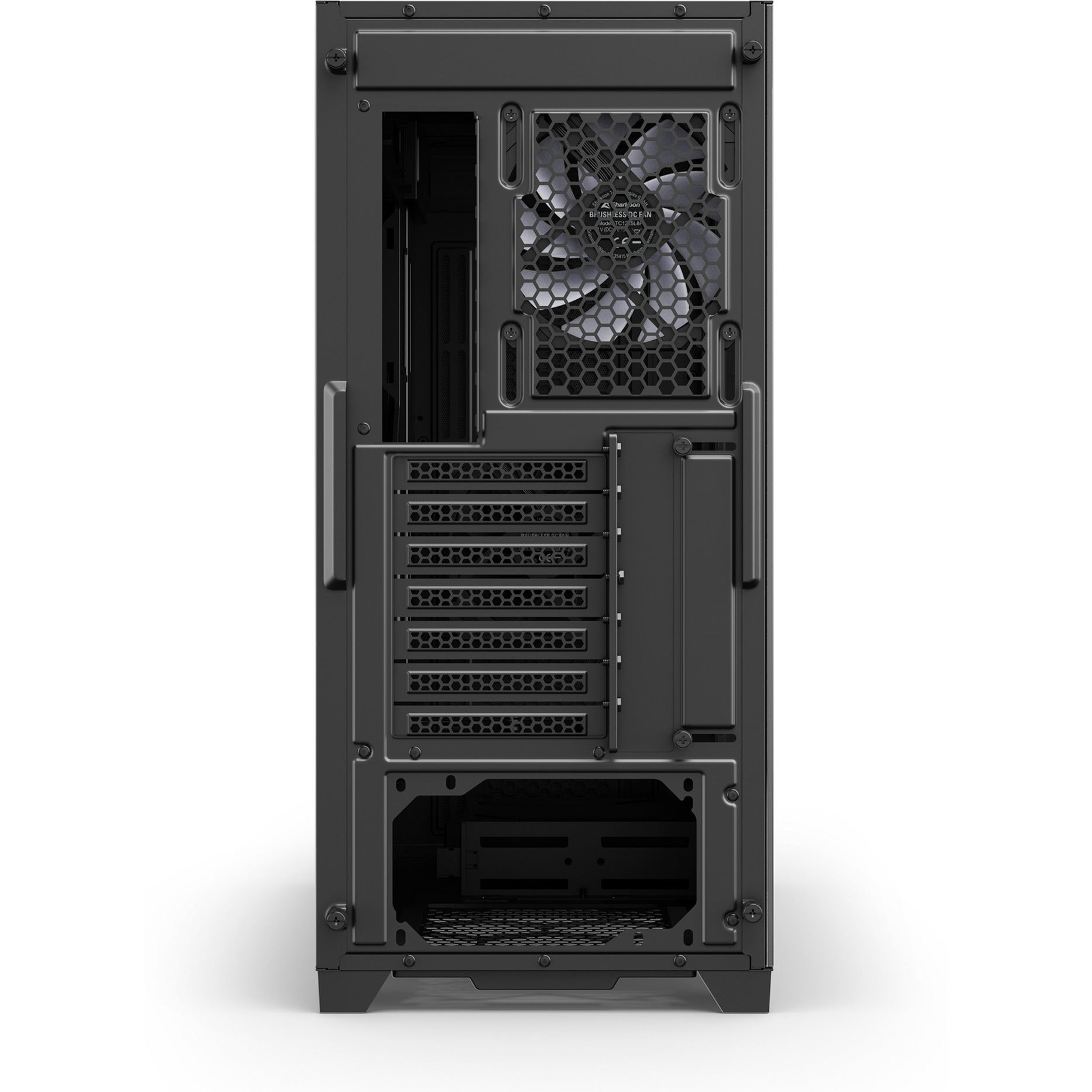 Sharkoon s25-w2 argb midi tower behuizing (zwart | 2x usb-a | 1x usb-c | rgb | tempered glass)