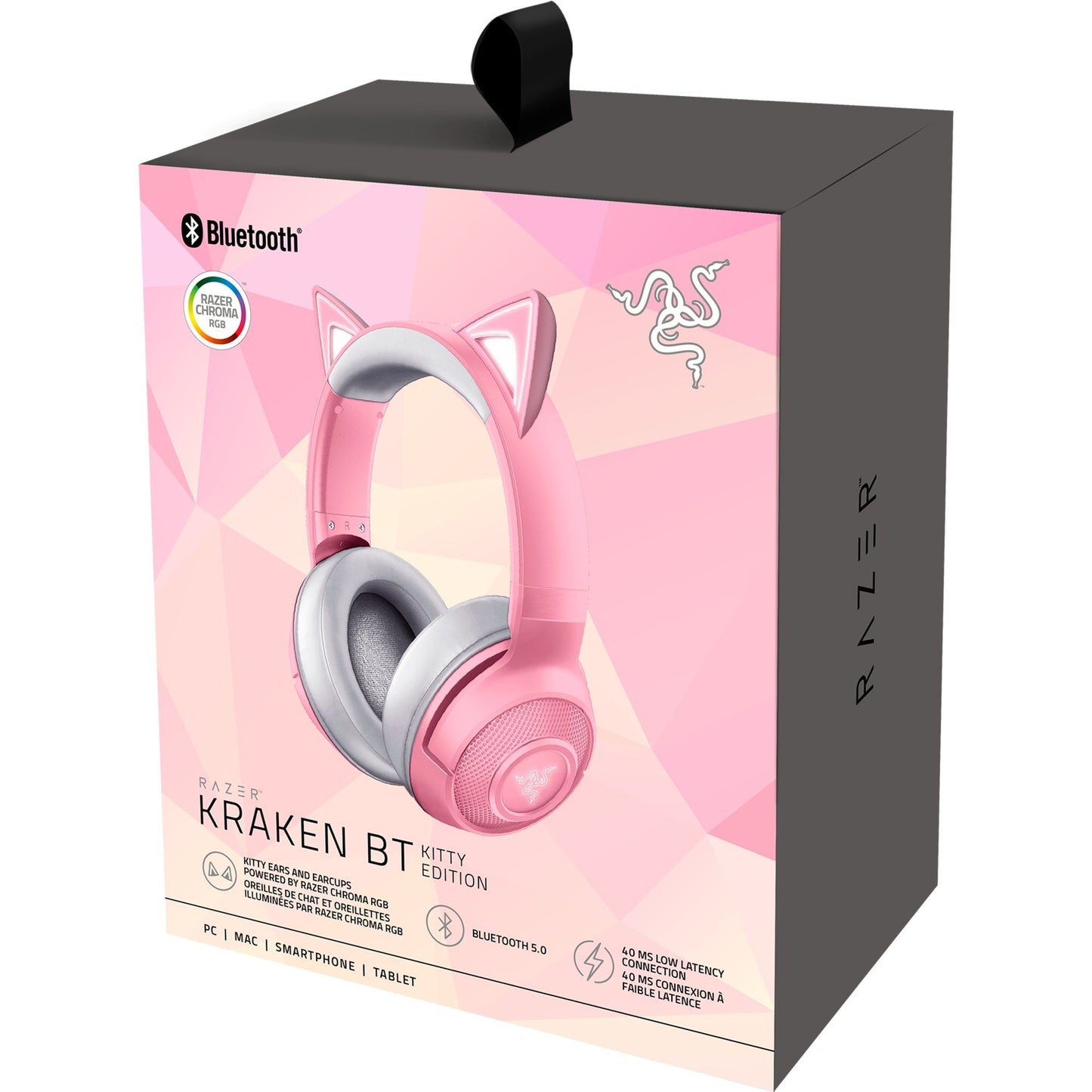 Razer kraken kitty v2 pro rgb over-ear gaming headset (roze)