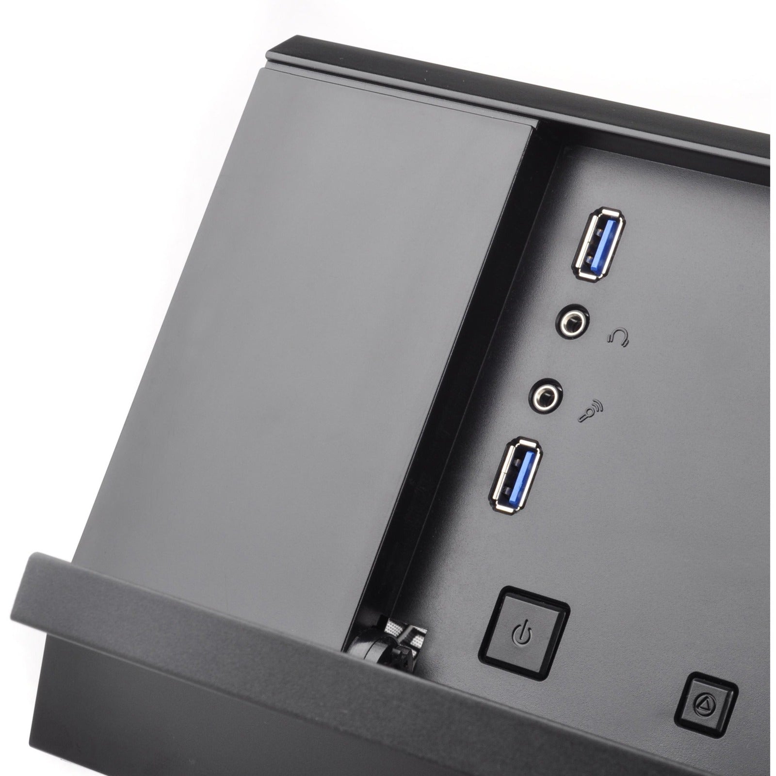 Silverstone sst-gd10b htpc behuizing (zwart | 2x usb-a)