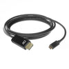 Act connectivity usb-c naar displayport kabel (zwart, 2 meter, ac7325, 60hz 4k (2160p))