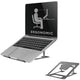 Neomounts nsls085grey opvouwbare laptop standaard (grijs)