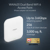 Netgear wax620 - ax3600 dual band poe + multi-gig access point (wit, wifi 6)