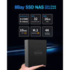 Terramaster f8 ssd plus nas (zwart, 1x 10gbe, hdmi, usb)