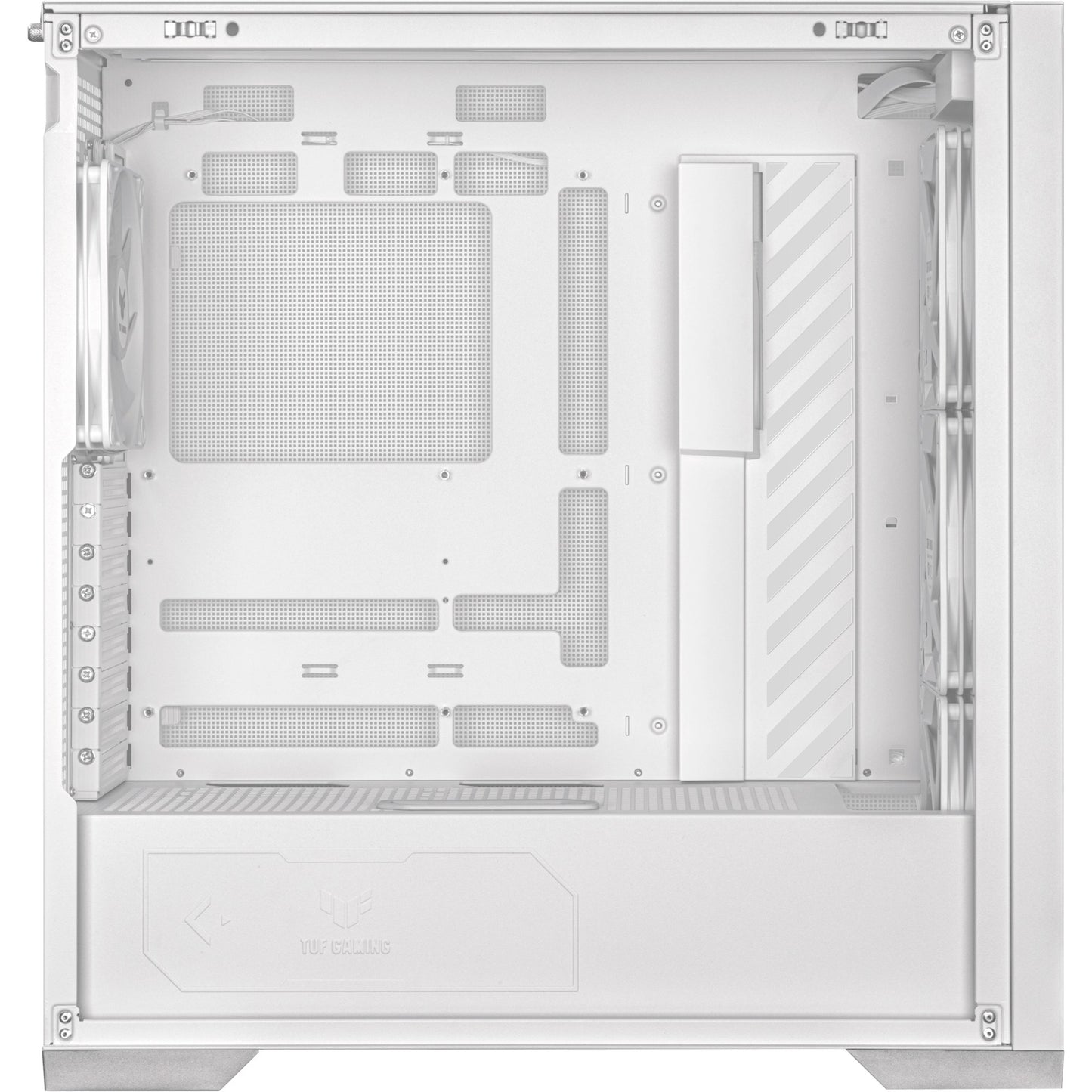 Asus tuf gaming gt302 argb midi tower behuizing (wit | 2x usb-a | 1x usb-c | rgb | tempered glass)