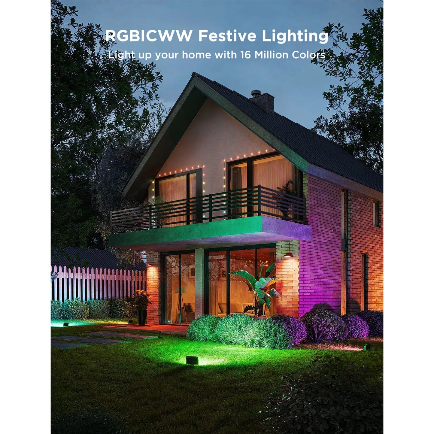 Govee slimme grondverlichting matter rgbww - 4 pack buiten