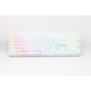 Ducky zero 6108 pure white rgb mechanisch gaming toetsenbord (wit, us lay-out (qwerty), cherry mx2a red, 100%, rgb leds, double-shot pbt, hot swap, 2.4ghz | bluetooth | usb-c)