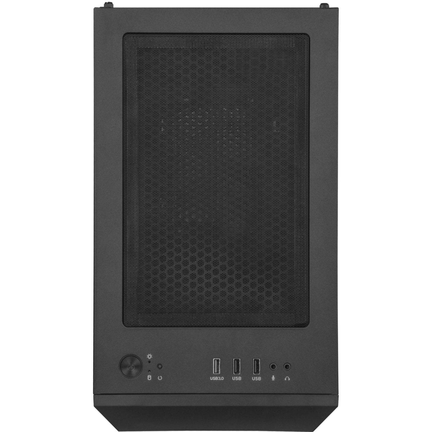 Silverstone sst-fah1mb-g midi tower behuizing (zwart | 3x usb-a | tempered glass)