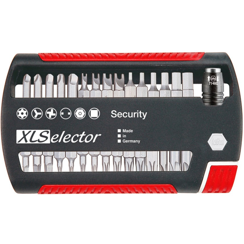 Wiha bitset xlselector security standard 25 mm (zwart rood, 32-delig)