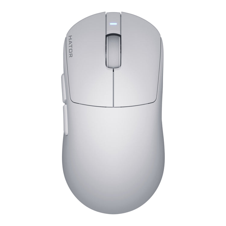 Hator quasar 3s ultima 8k wireless gaming muis (wit, 30 000 dpi, 2.4 ghz bluetooth usb)