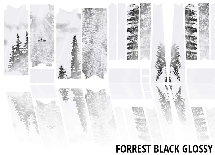 Unleazhed unscratch - frame protection film gravelbike bpg01 forest black