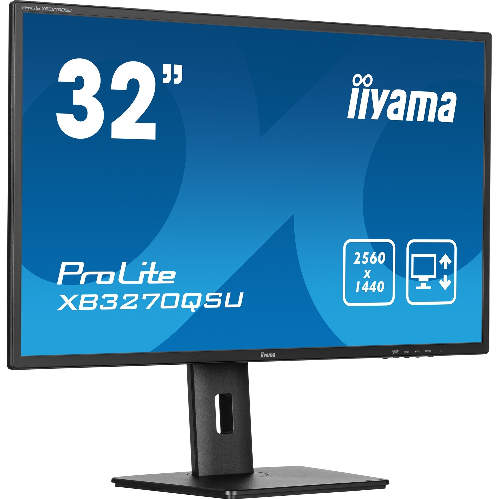 Iiyama prolite xb3270qsu-b1 31.5 monitor (zwart, hdmi, displayport, 3x usb-a, usb-b)