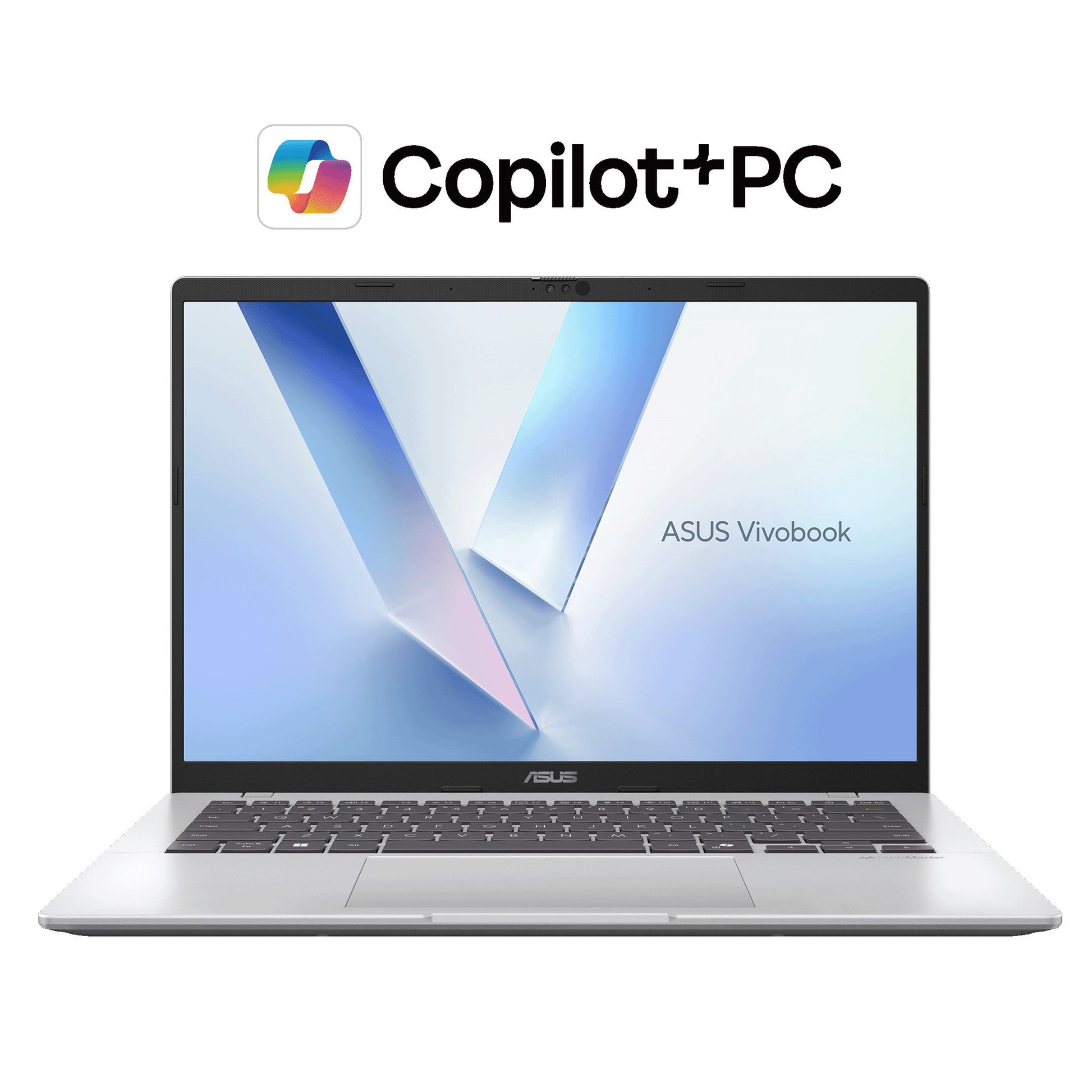 Asus vivobook 14 m1407ga-ly012w 14 copilot+ laptop (zilver | ryzen 7 445 | radeon 840m | 16 gb | 512 gd ssd)
