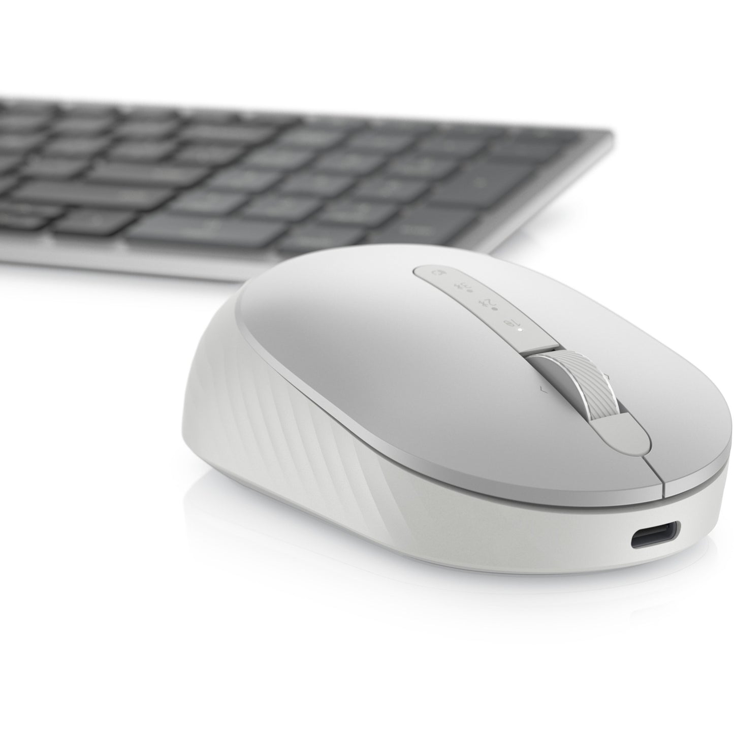 Dell pro premium compacte muis - ms7421w (zilver wit, 1000 - 4000 dpi)