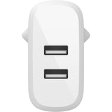Belkin boost charge 2-poorts usb-a wandlader (wit, 2x usb-a, 24w) - afbeelding 2