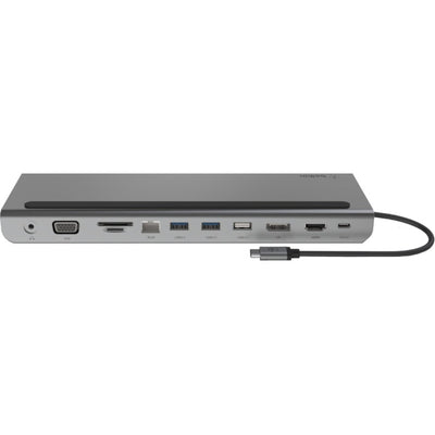 Belkin connect 11-in-1 usb-c hub dockingstation (zilver zwart)