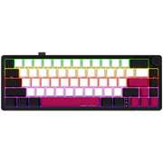 Lorgar kbp70mw rgb mechanisch gaming toetsenbord (zwart, us lay-out (qwerty), logar toxic purple, 65%, rgb, hot-swappable, pbt double-shot, bluetooth | 2.4ghz | usb) - afbeelding 1