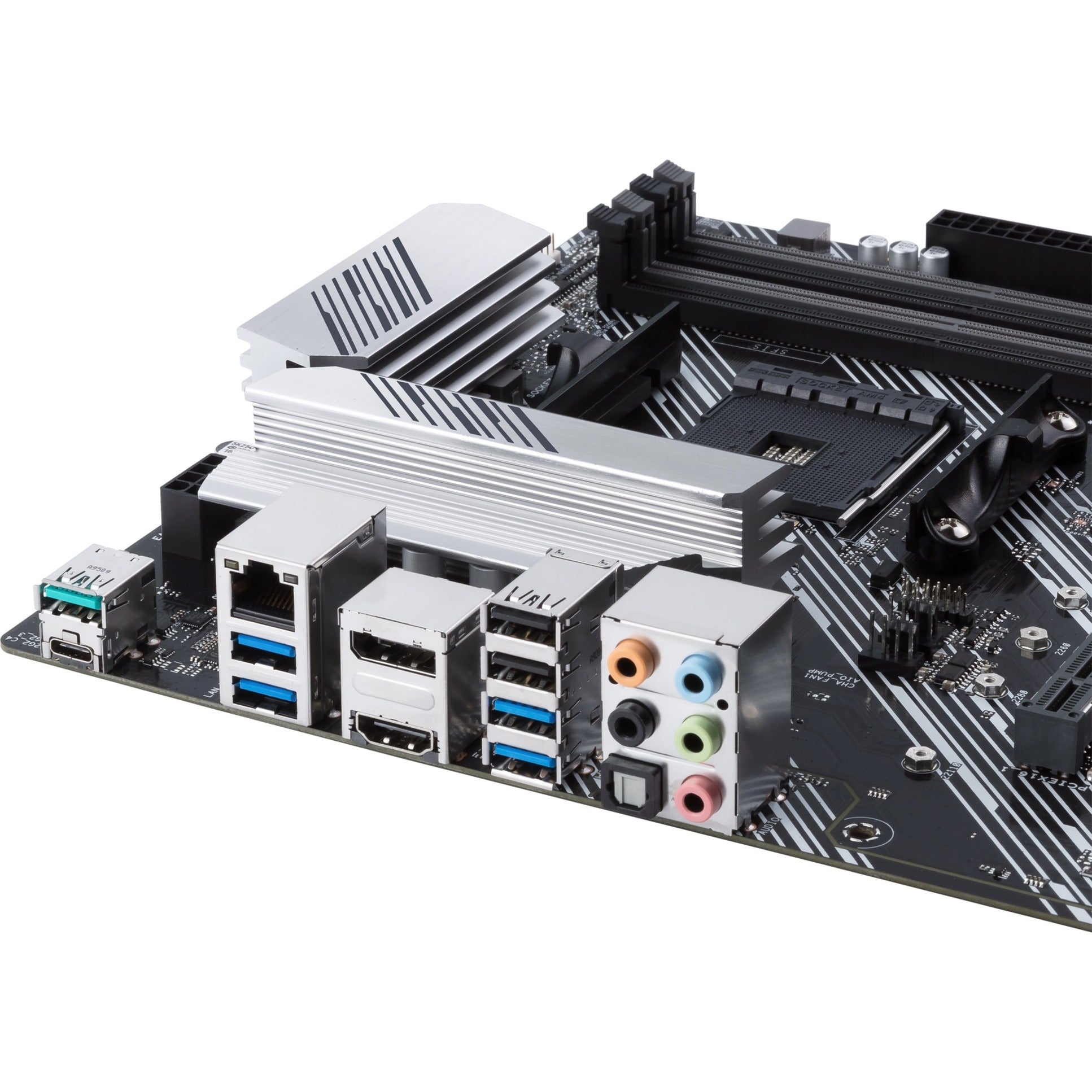 Asus prime b550-plus socket am4 moederbord (zwart zilver, raid, gb-lan, sound, atx)