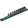 Wera 9608 dop-magneetstrip b impaktor imperial 1 dopsleutel (zwart groen, 9‑delig)