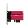 Cudy ax5400 wi-fi 6e bluetooth 5.3 pci-e wlan adapter (rood)