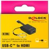 Delock usb-c > hdmi adapter sleutelhanger (zwart, 4k 30hz)