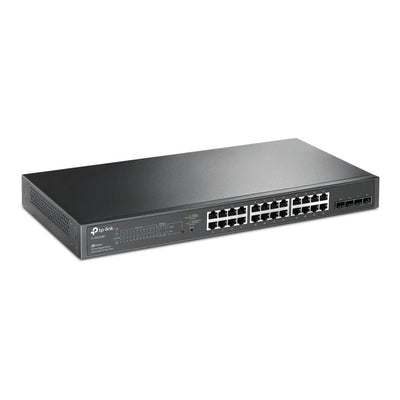 Tp-link omada sg2428p jetstream 28-poorts gigabit smart-switch (zwart, 24x poe+)