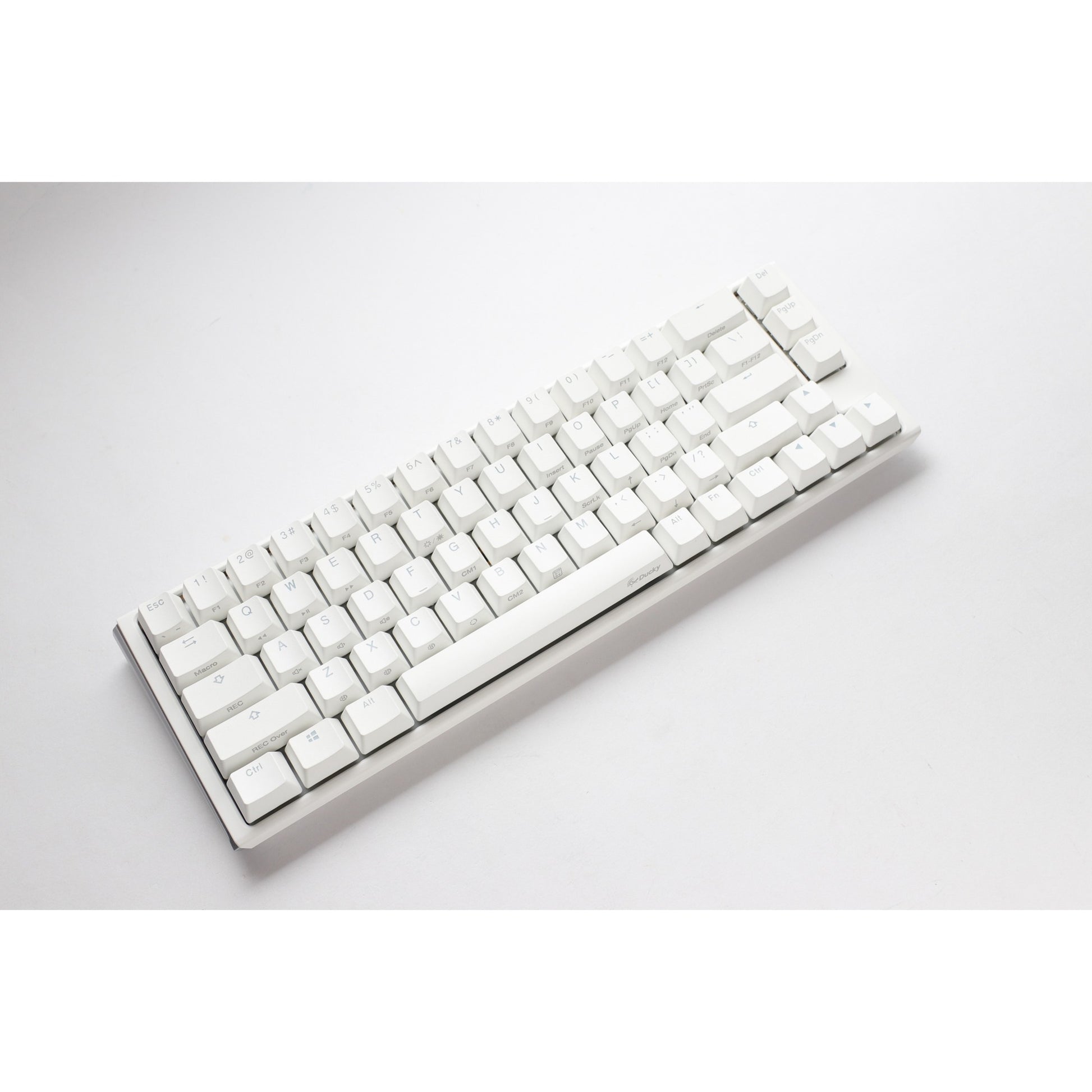 Ducky one 3 classic pure white sf rgb mechanisch toetsenbord (wit, us lay-out (qwerty), cherry mx brown, 65%, rgb leds, double-shot pbt, hot-swappable, quack mechanics)