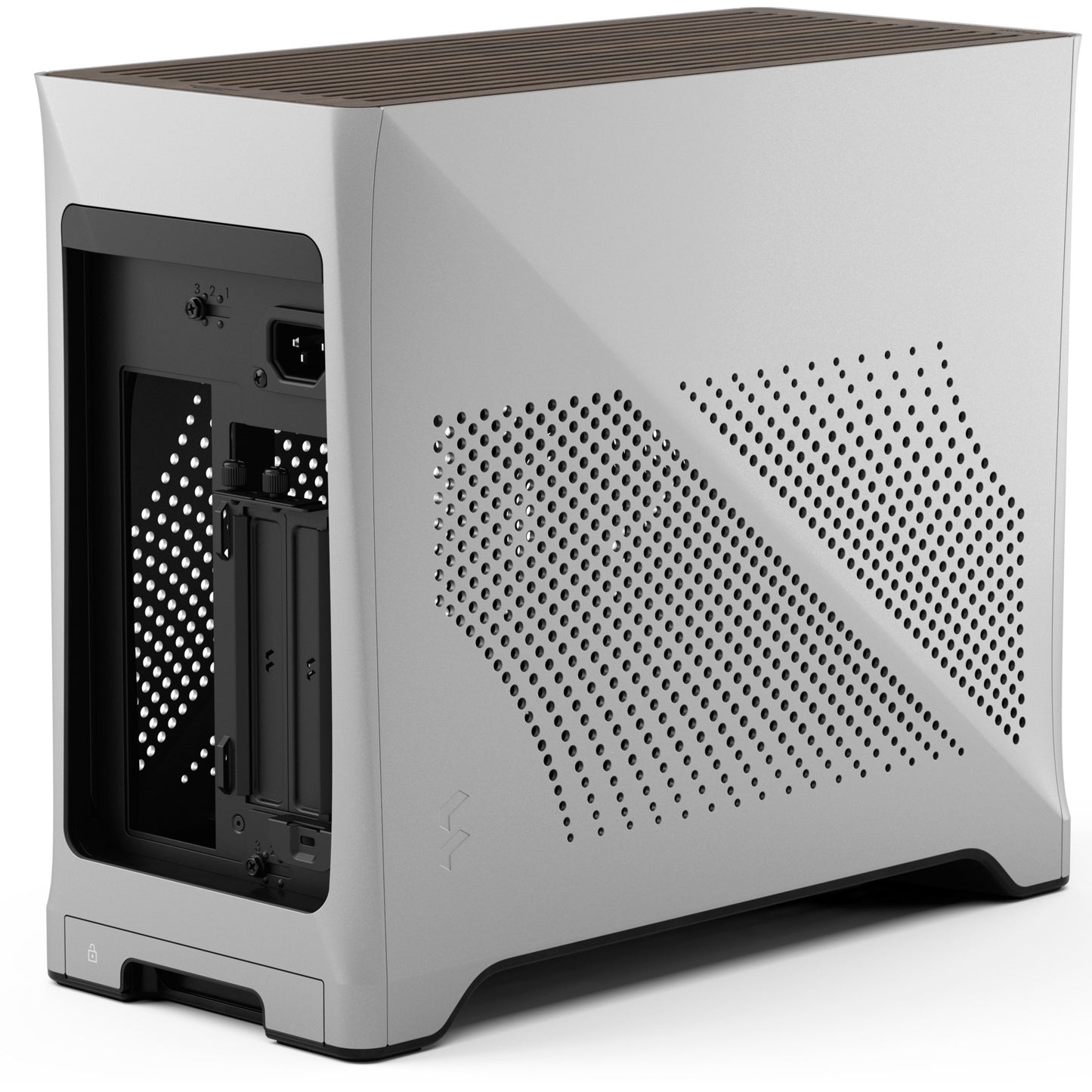 Fractal design era 2 silver mini tower behuizing (zilver | 2x usb-a | 1x usb-c)