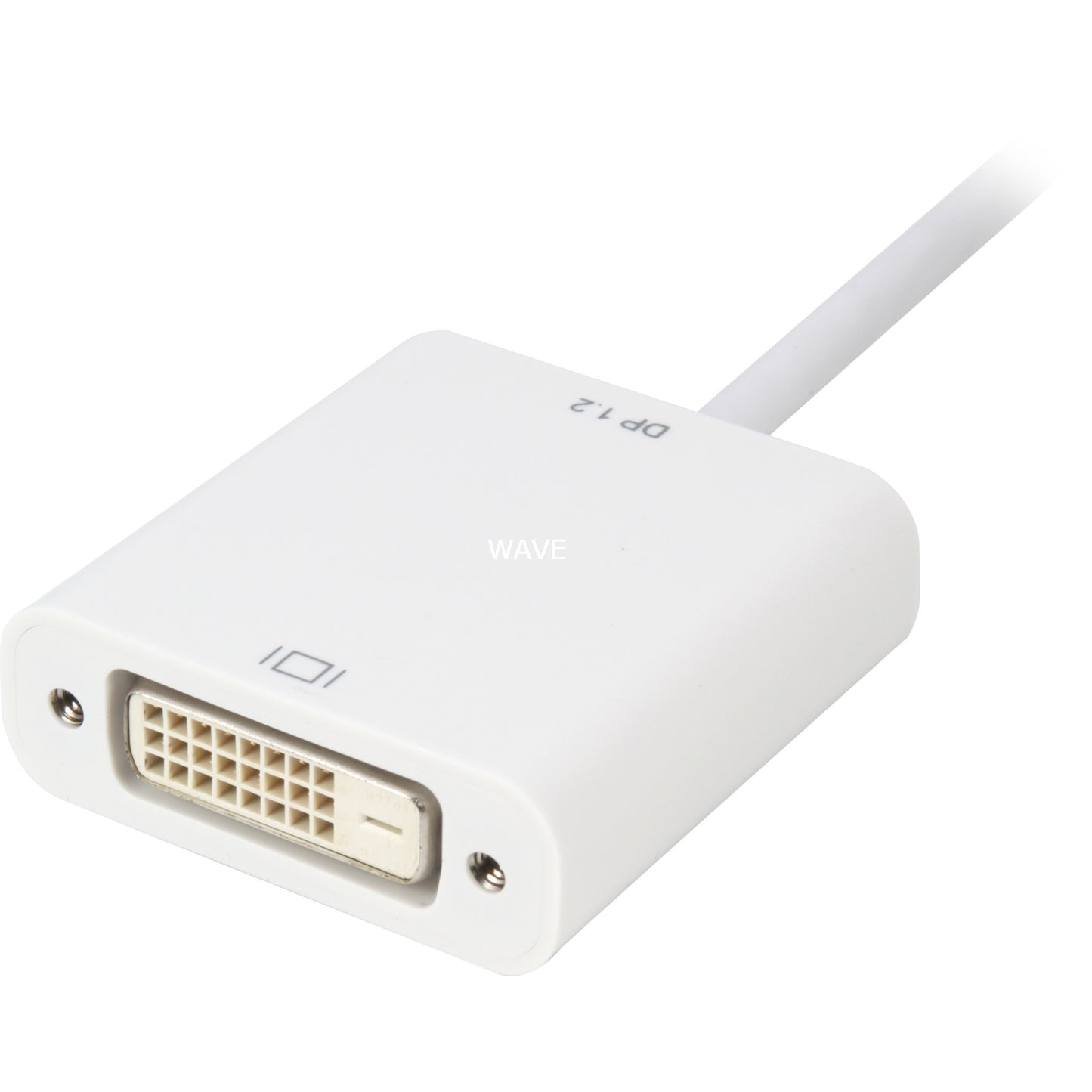 Sharkoon displayport 1.2 > dvi24+1 kabel (wit, 0,15 meter)