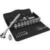 Wera 8100 sc 7 zyklop metal-ratelset met doorsteekvierkant 1 2 aandrijving gereedschapsset ( 28-delig )