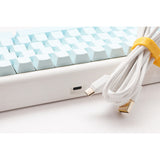 Ducky projectd tinker 65 - pom edition met qmk via rgb mechanisch toetsenbord (lichtblauw, us lay-out (qwerty), kailh box cream pro, 65%, rgb leds, double-shot pbt, hot-swappable pom, gasket mount) - afbeelding 11