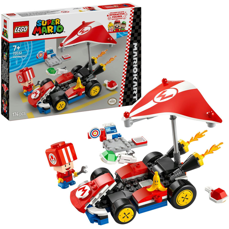 Lego super mario - mario kart - standaardkart constructiespeelgoed (72032)