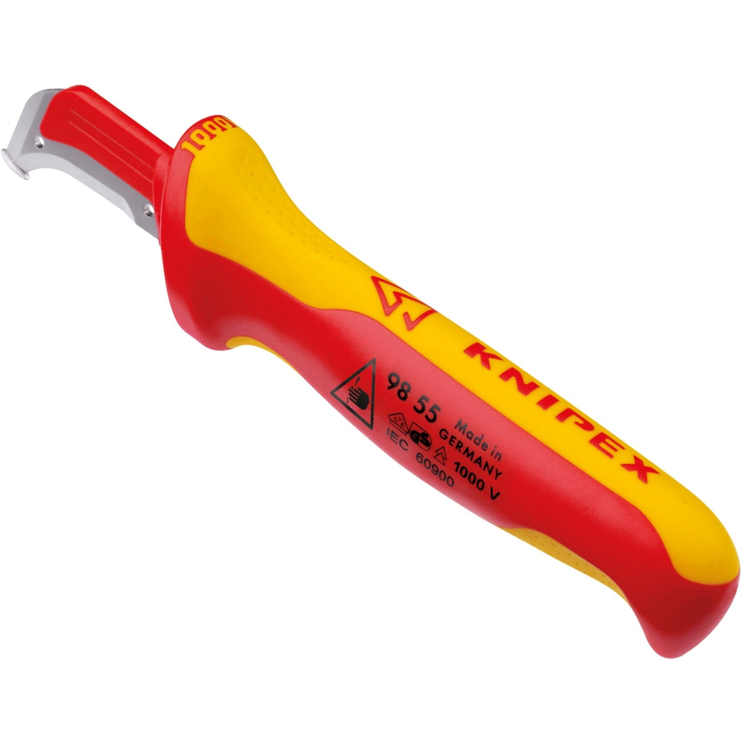 Knipex ontmantelingsmes 9855sb (rood geel, 180 mm)
