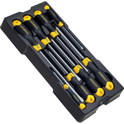 Stanley handgereedschap transmodule cushiongrip schroevendraaiers 8-delig - stmt1-74181 - stmt1-74181