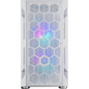 Silverstone fara h1m pro midi tower behuizing (wit | 3x usb-a | rgb | window)