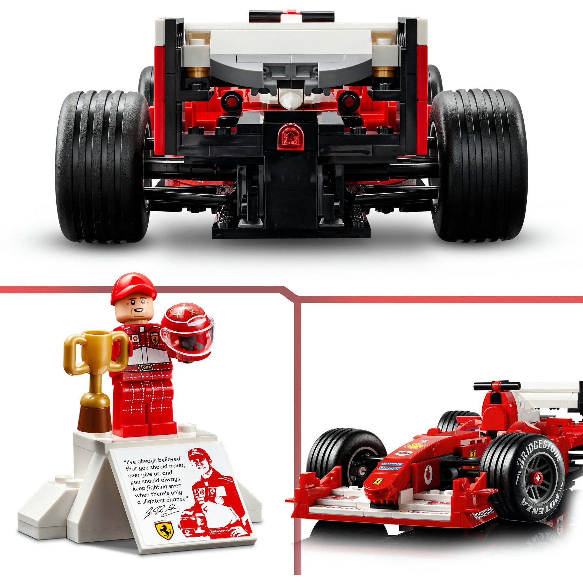 Lego icons ferrari f2004 en michael schumacher - 11375