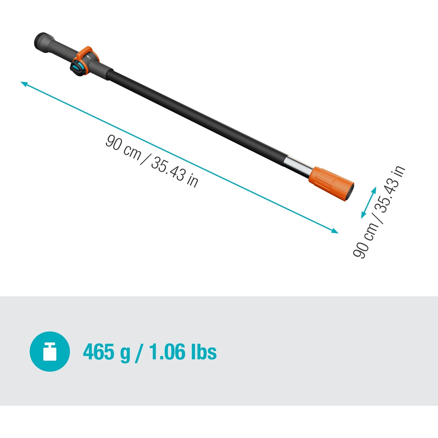Gardena steel 90 cm combisystem - 18800-20