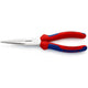 Knipex platspitse tang met zijsnijder 200mm grijptang (rood blauw)