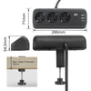 Act connectivity stekkerdoos met 3 type-f stopcontacten stekkerdoos (zwart, 30w power delivery, usb type-c a poorten)