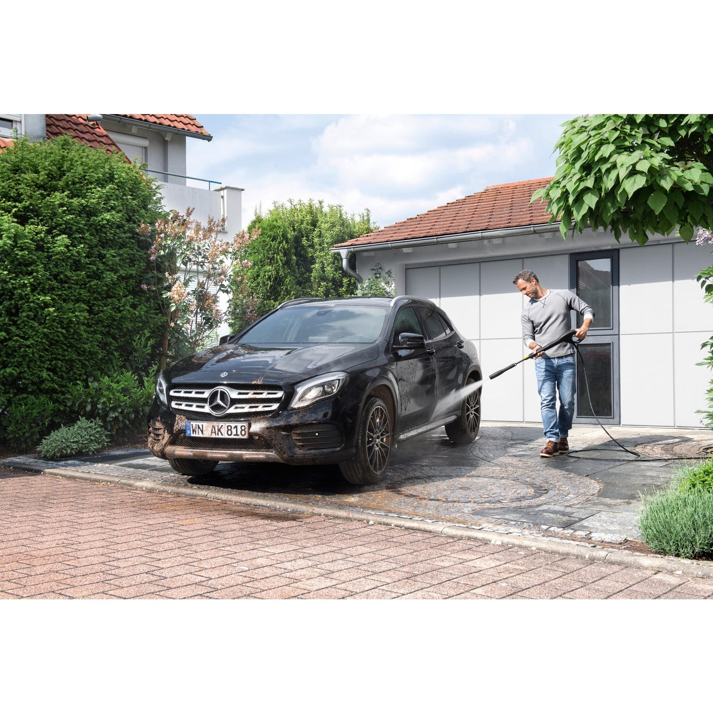Kärcher k 4 compact hogedrukreiniger (geel zwart)