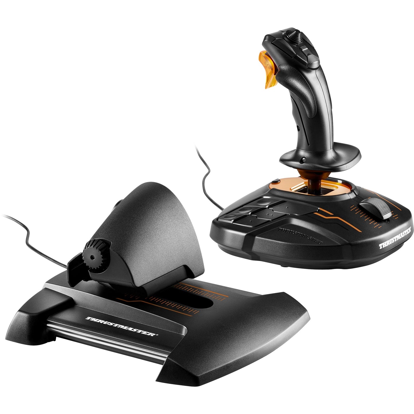 Thrustmaster t.16000m fcs hotas gaming hotas (zwart oranje, pc)