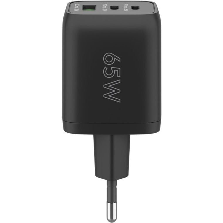Goobay usb-c snellader nano (65 w) en usb-c textielkabel (zwart, 1 meter)