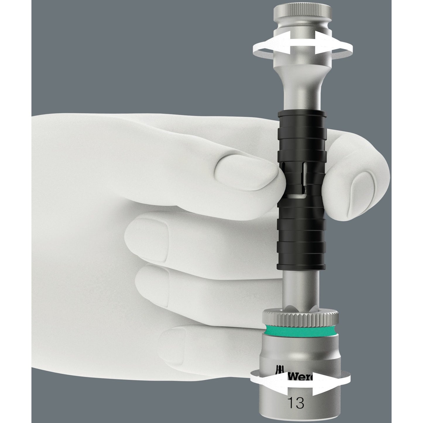 Wera 8000 a sb zyklop speed ratel met 1 4 -aandrijving (05073260001)