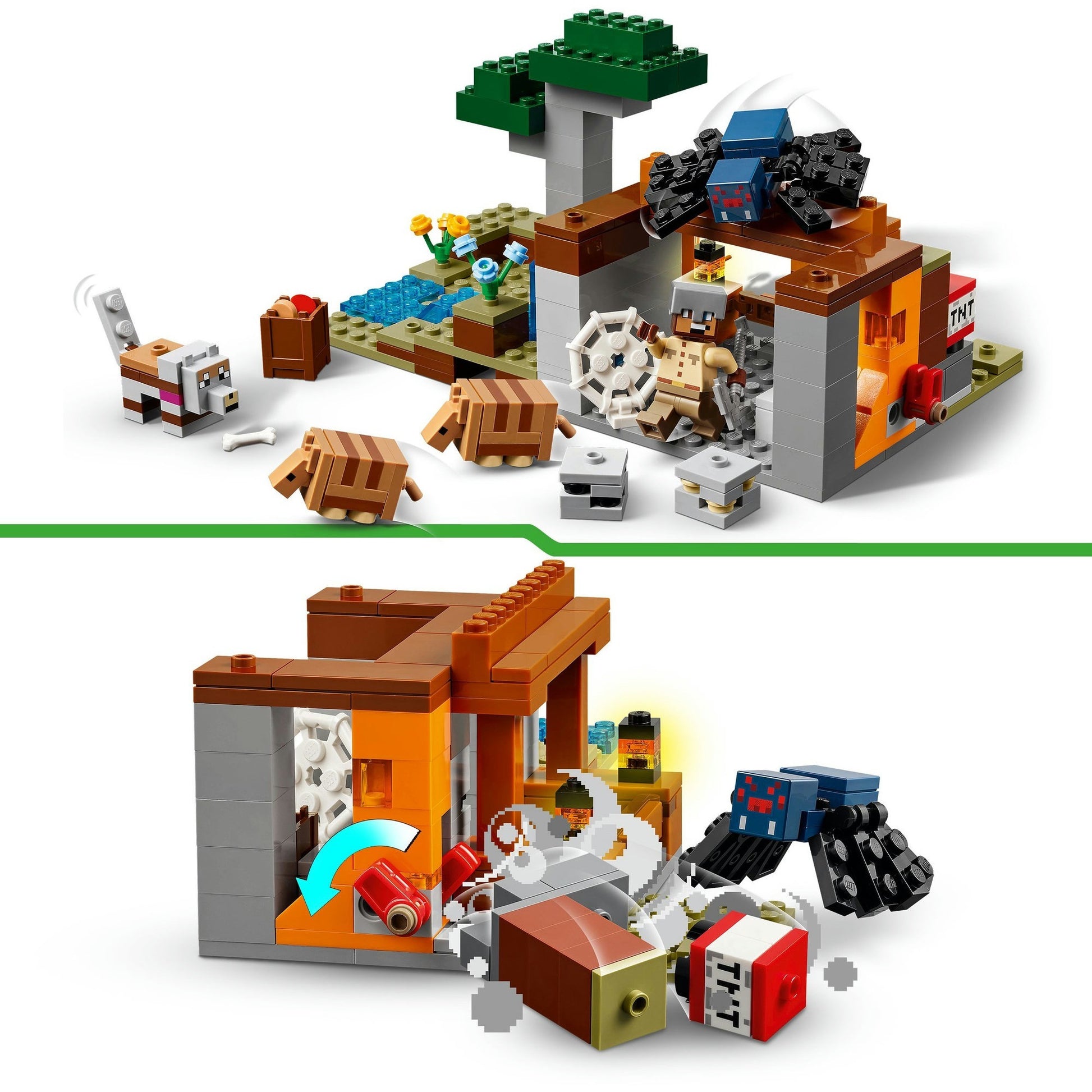 Lego minecraft de gordeldieren bij de mijn - 21269